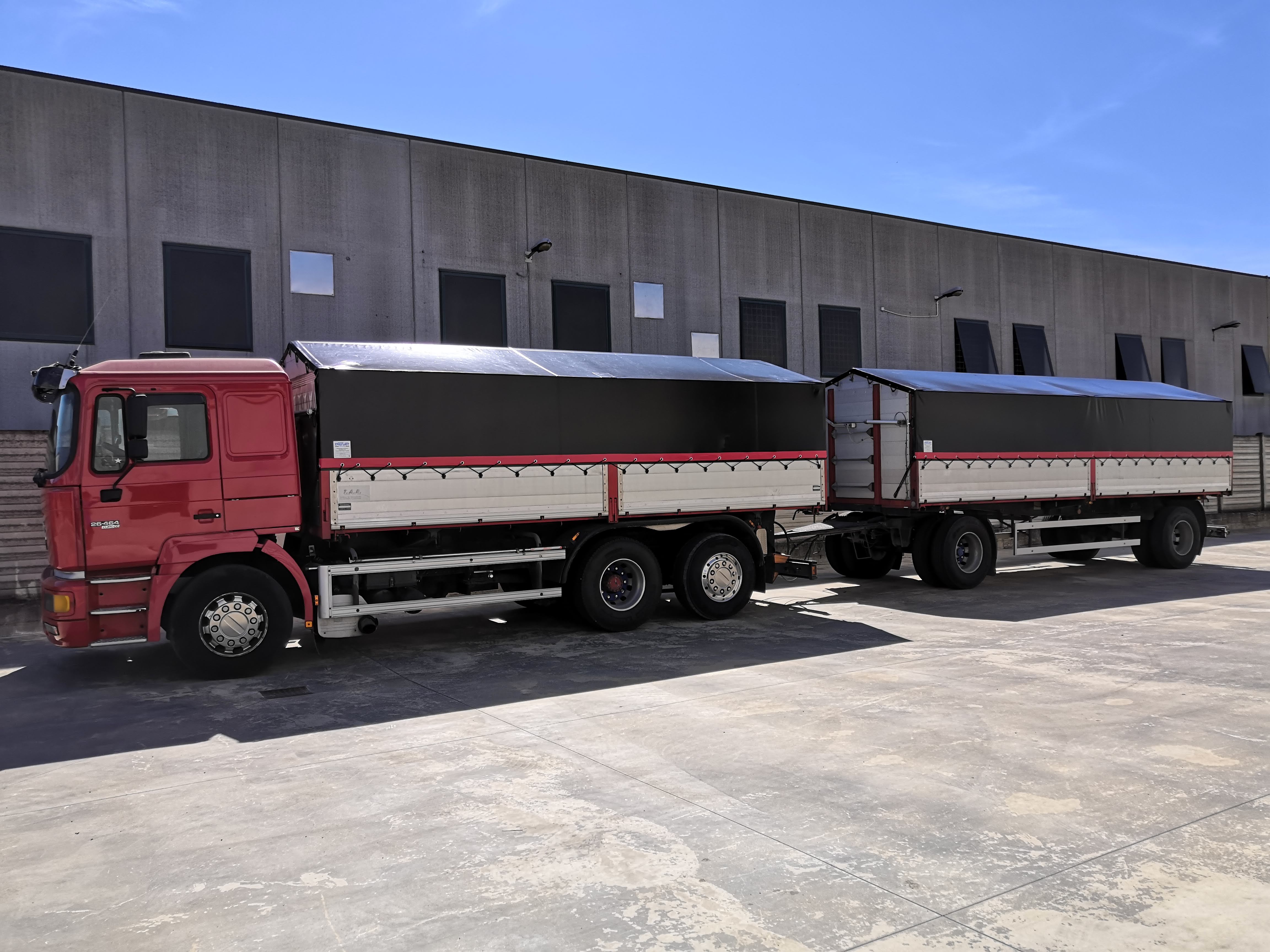 2,50 €/m² camion telone telo di copertura 450g/m² nero diverse misura a scelta 